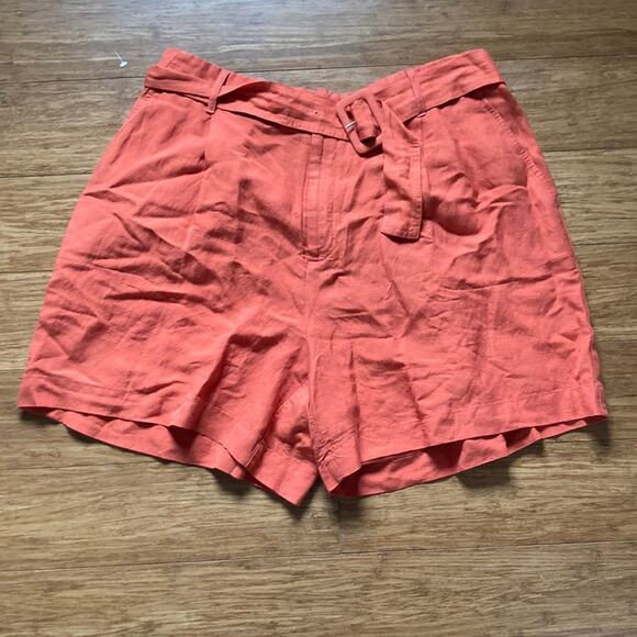 A New Day Orange Linen Blend Shorts, Size XXL - Picture 1 of 6